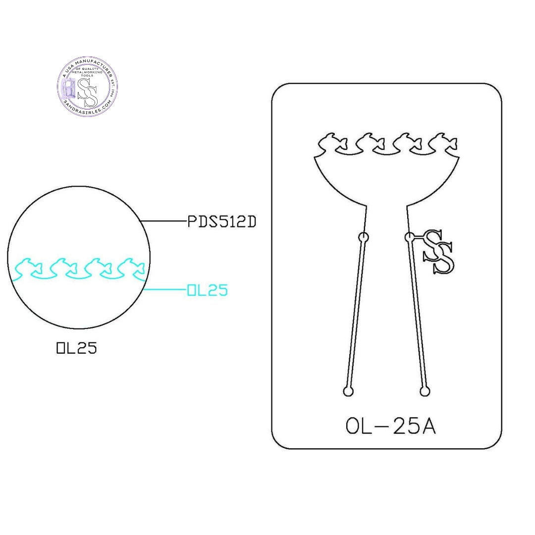 PANCAKE DIE OVERLAY-25 OL-25 FISH